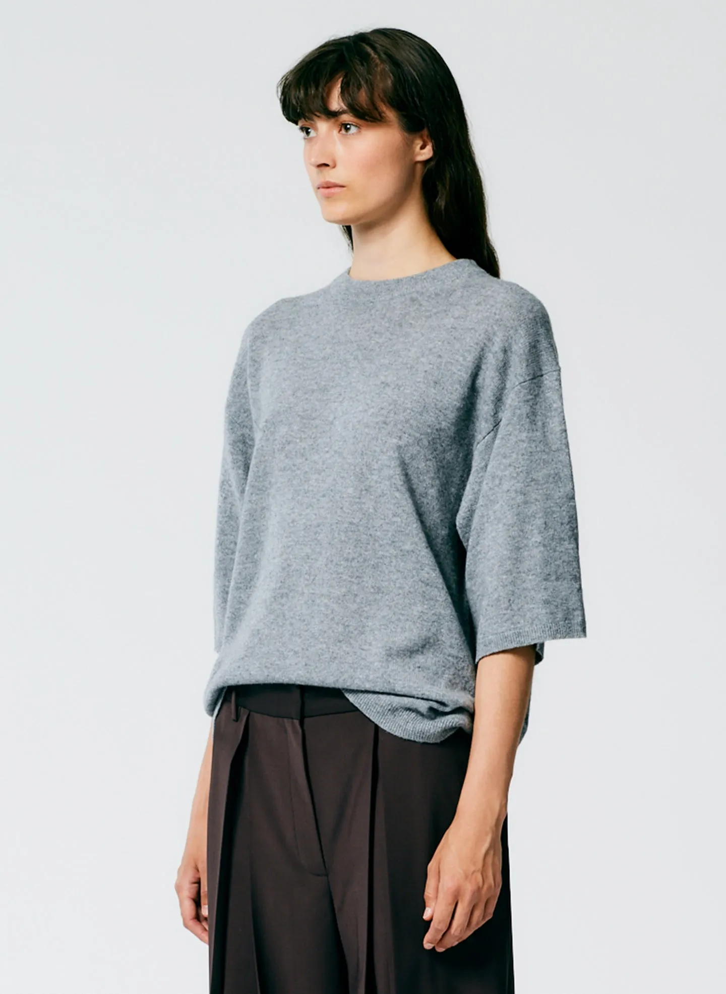 Feather Weight Cashmere Oversized Easy T-Shirt