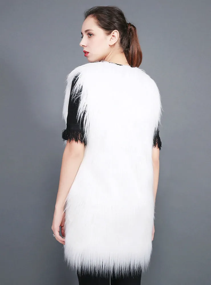 Female Waistcoat Waistcoat Fake Fur Coat Wool Coat