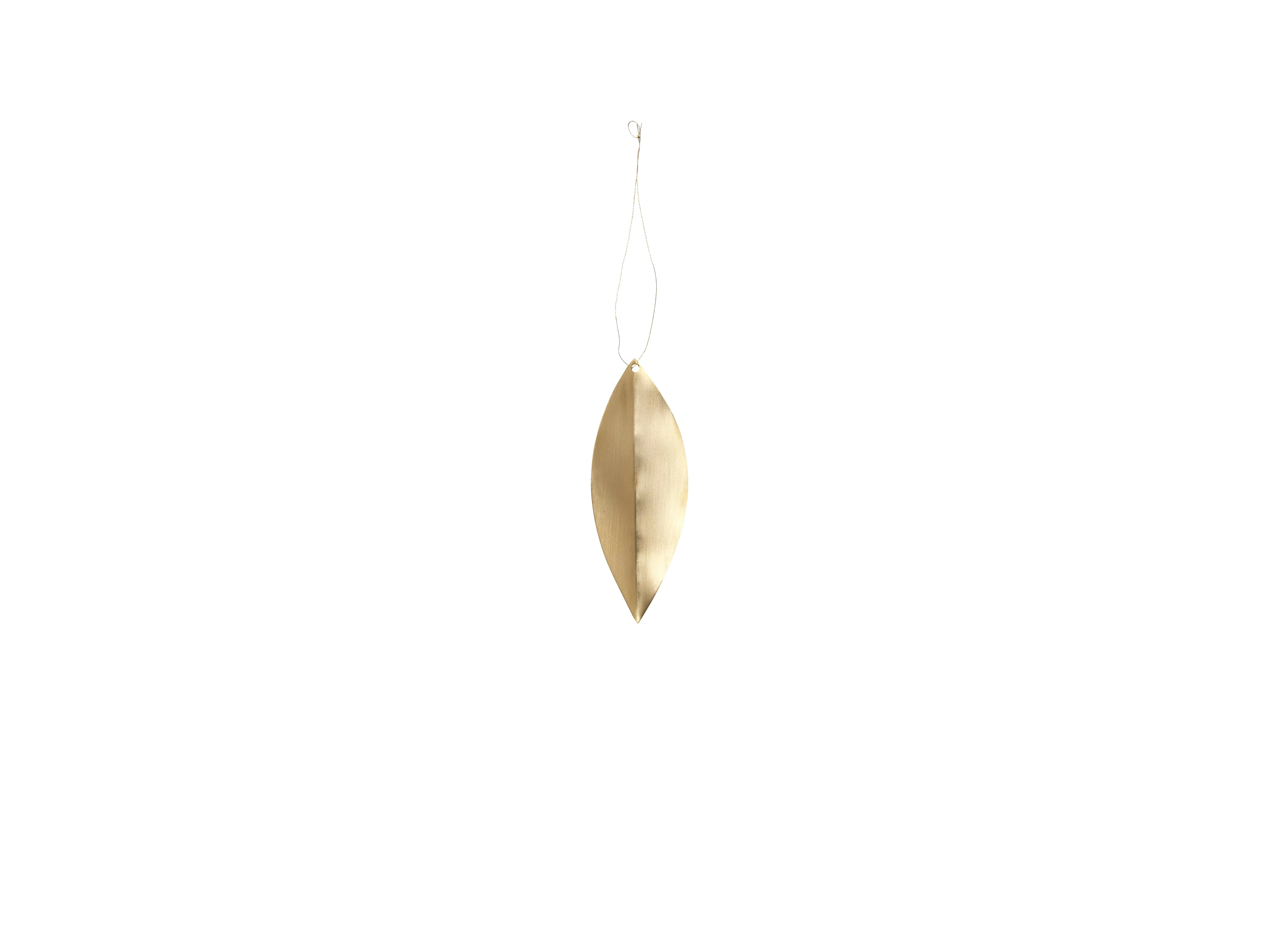 ferm Living Set of 4 Leaf Brass Ornaments