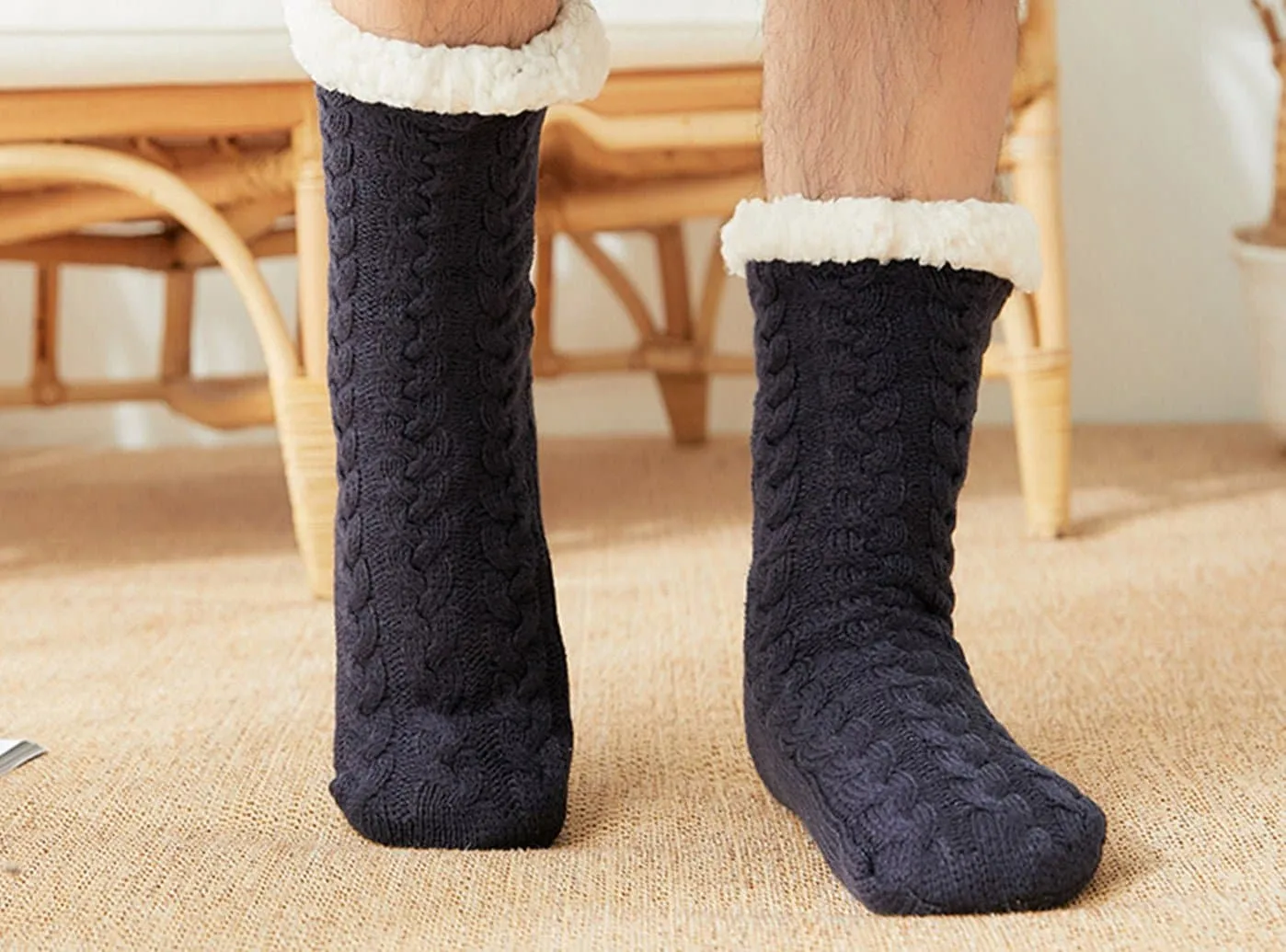 FitVille SureFoot Indoor Cozy Socks V2