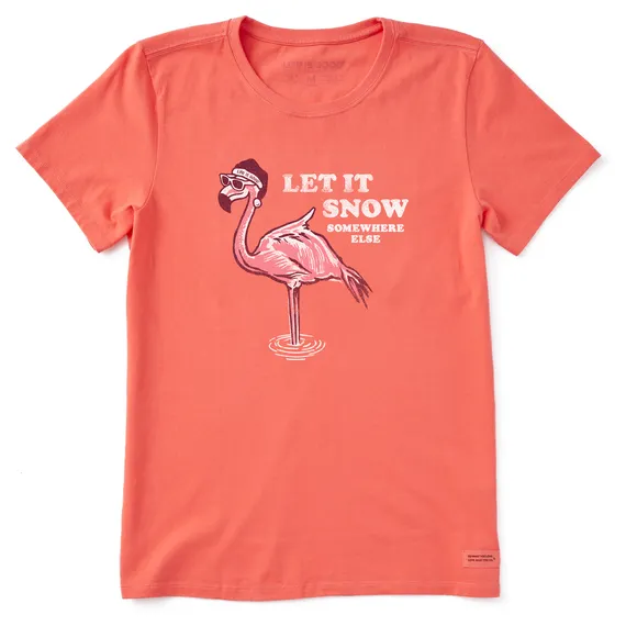 Flamingo Snow Crusher Women's T-Shirt by Life is Good®