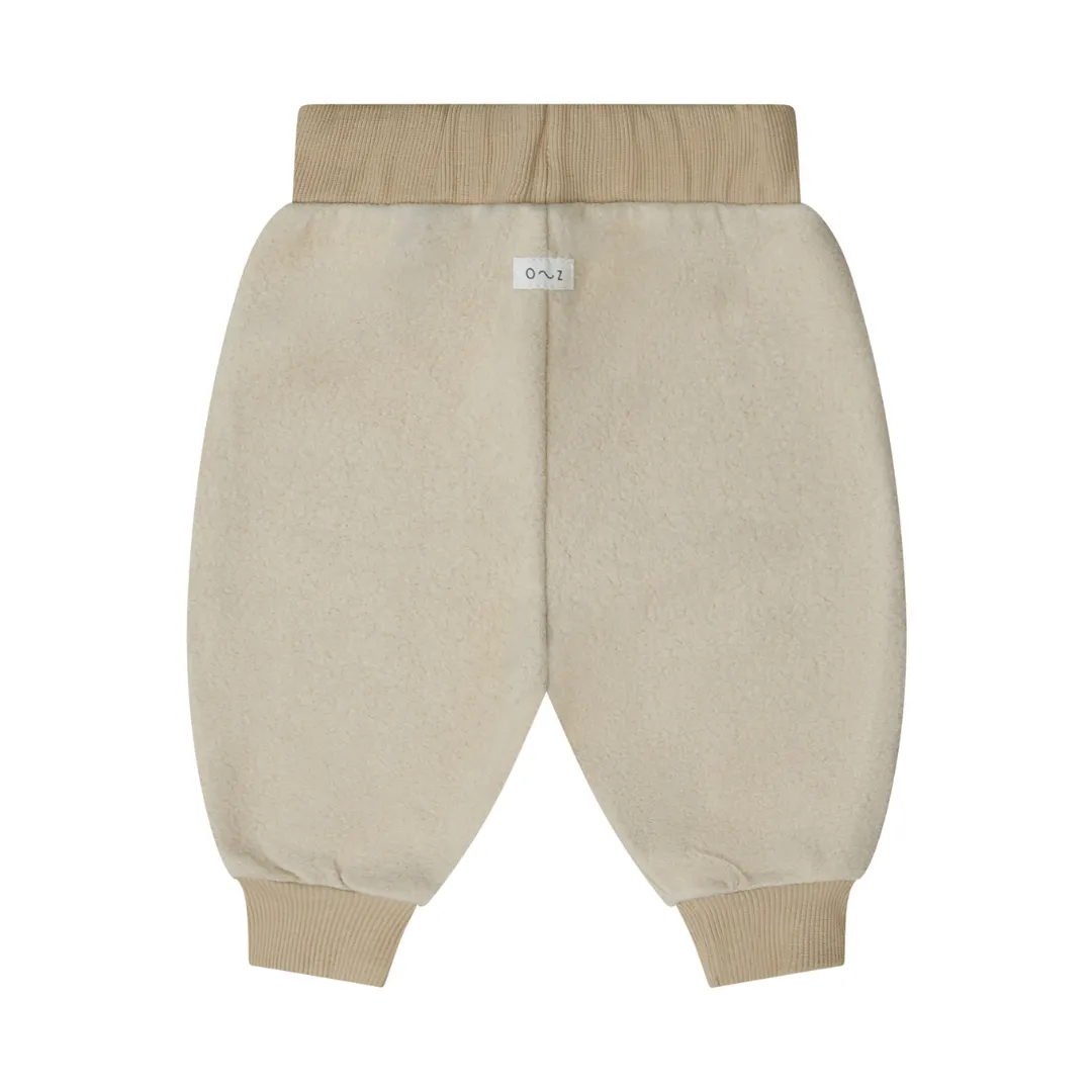 Fleece Sweatpants "Warm Sand", 6-12M & 2-3J