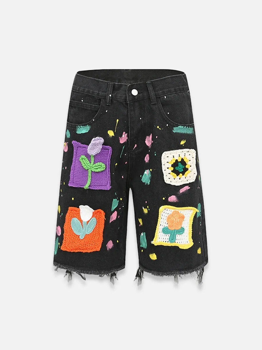 Flowers Jorts