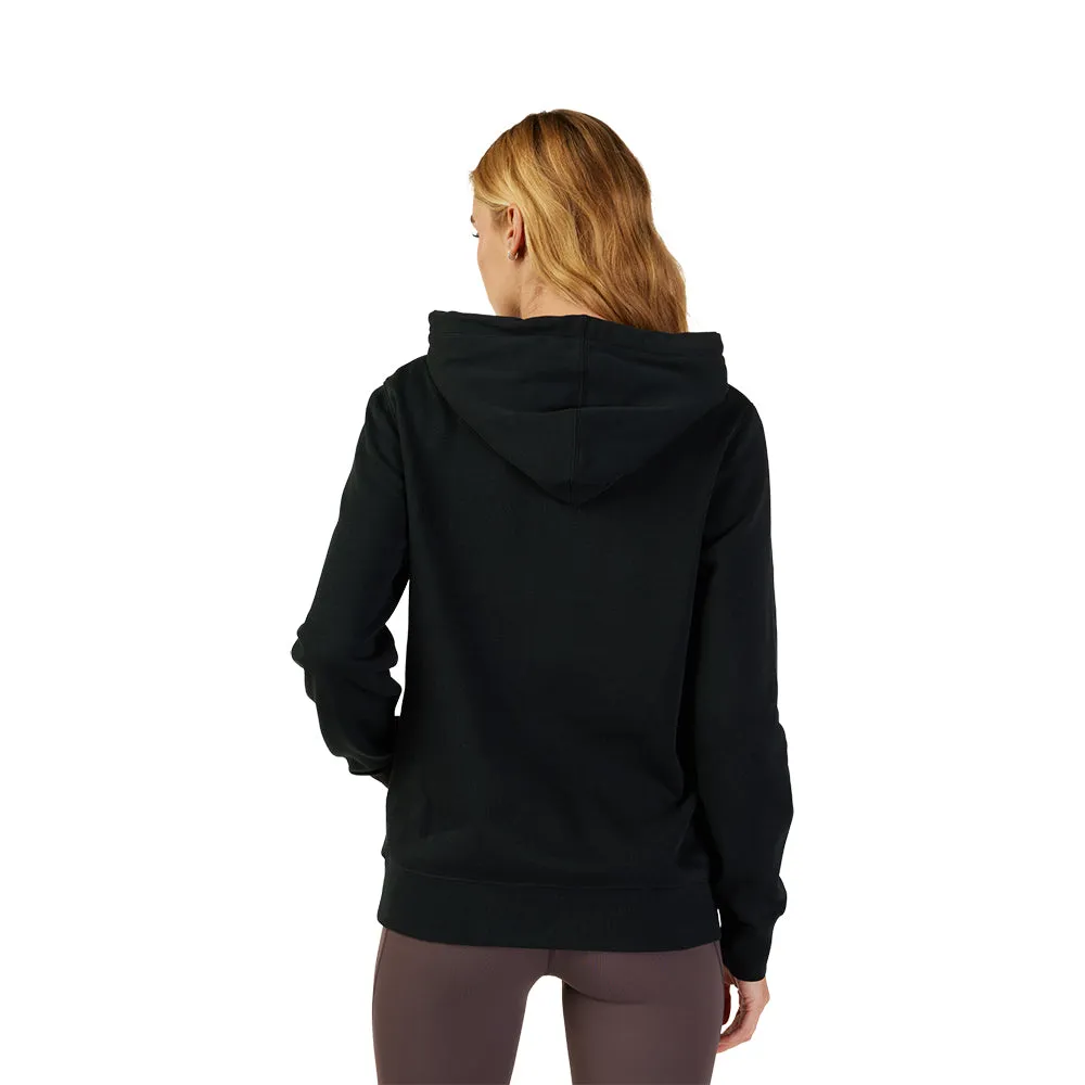 FOX WOMENS FOX HEAD FLEECE PULLOVER HOODY [BLACK]