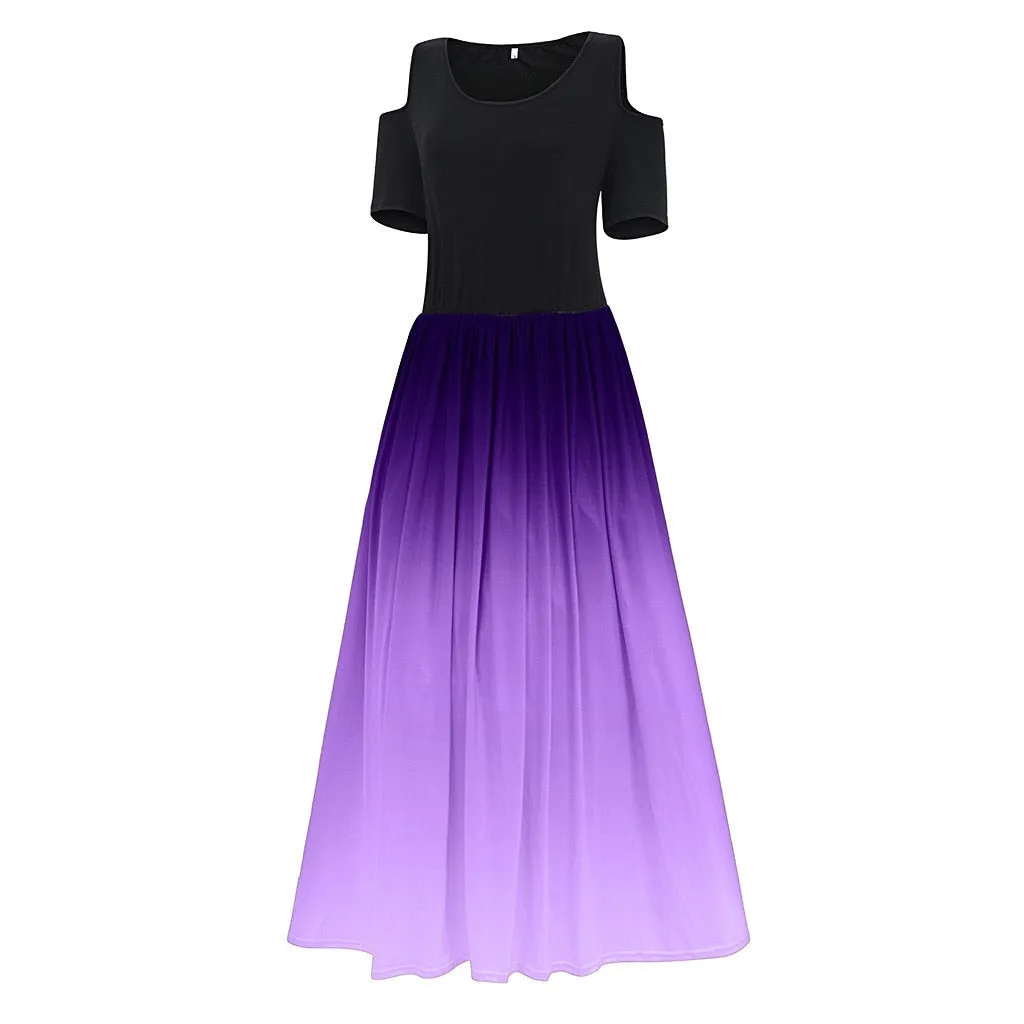 Funki Buys | Dresses | Women's Plus Size Prom Gradient Dress