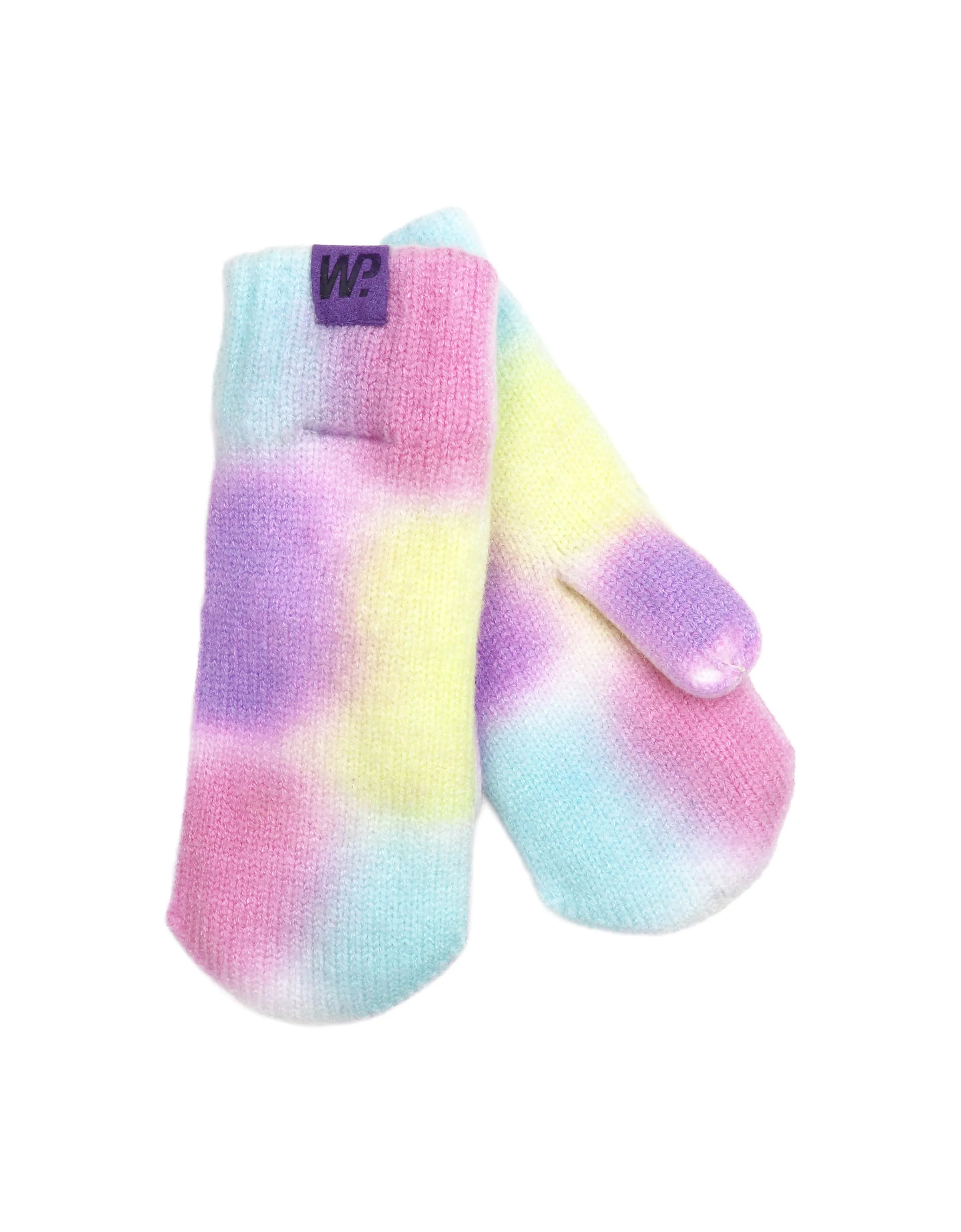 GIRLS 2-6X TIE DYE KNIT MITTENS