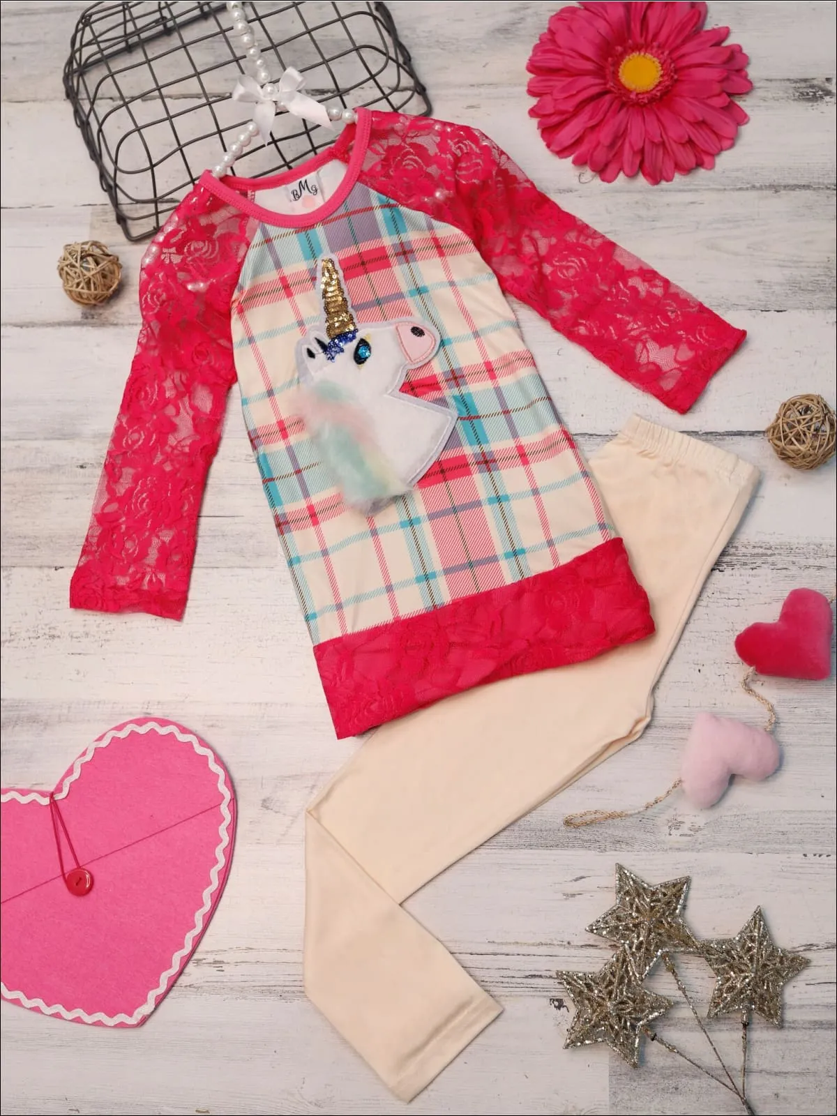 Girls  Classic Beauty Tunic and Legging Set