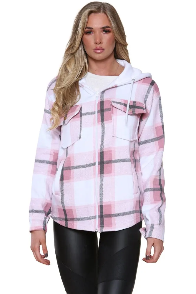 Girls Hooded Oversized Shacket