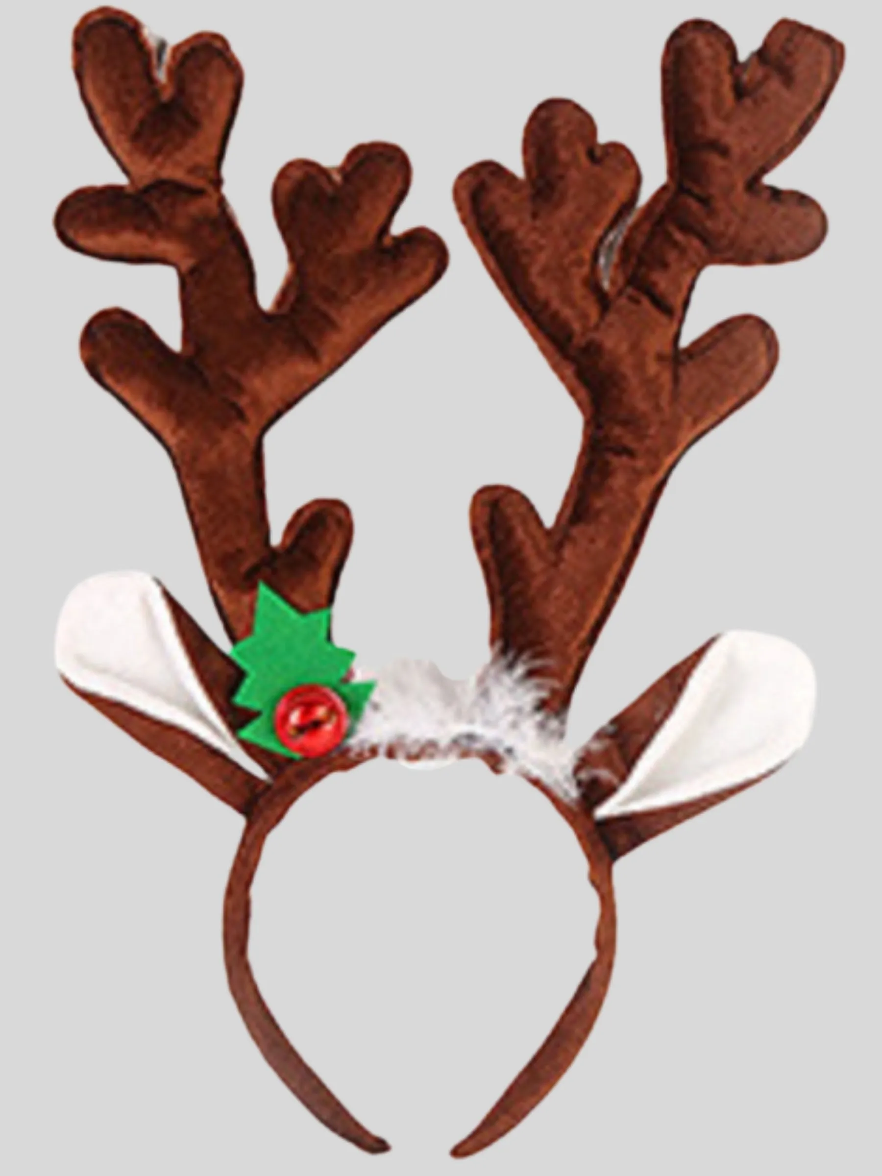 Girls Jingle Bell Rock Reindeer Antlers Headband