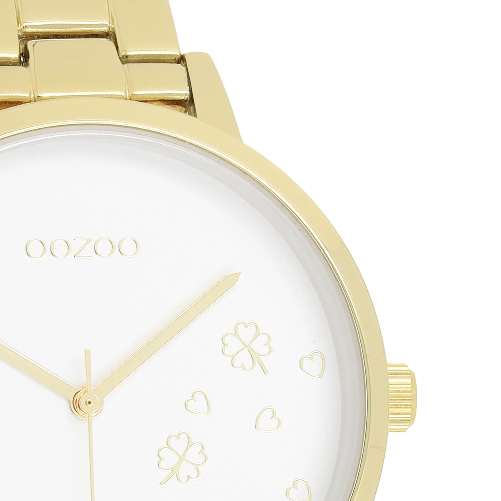 Gold coloured OOZOO watch with gold coloured stainless steel bracelet - C11122