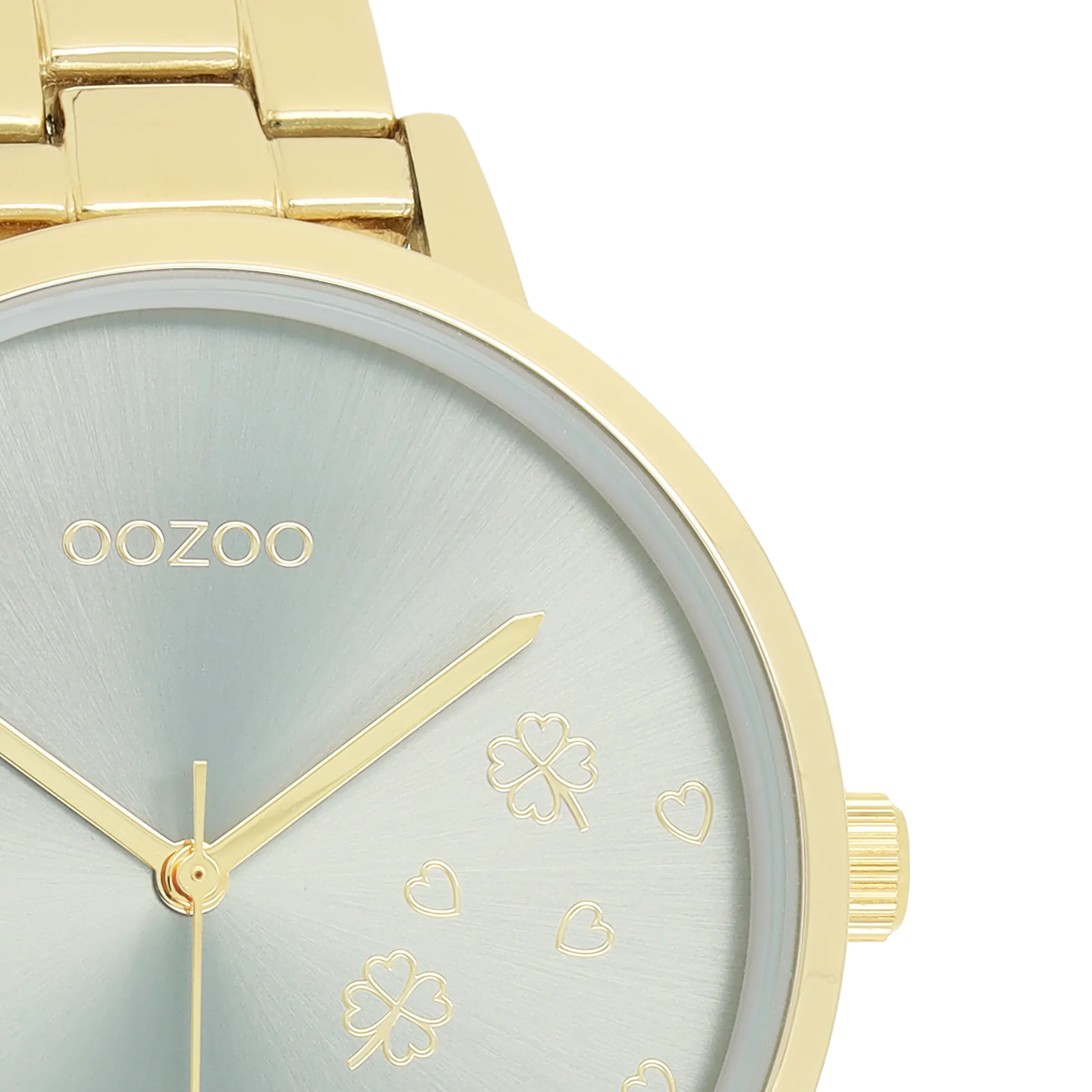 Gold coloured OOZOO watch with gold coloured stainless steel bracelet - C11123