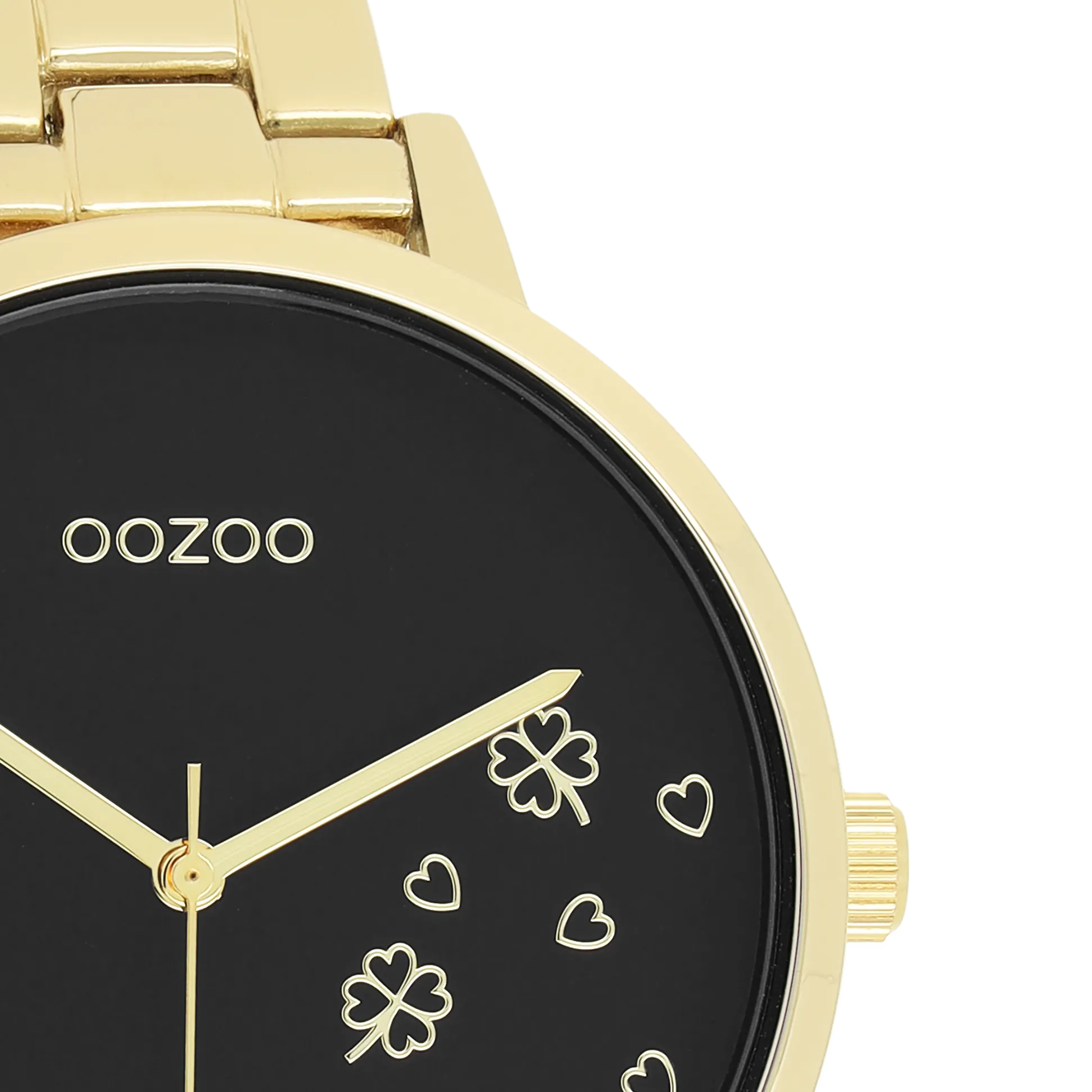 Gold coloured OOZOO watch with gold coloured stainless steel bracelet - C11124