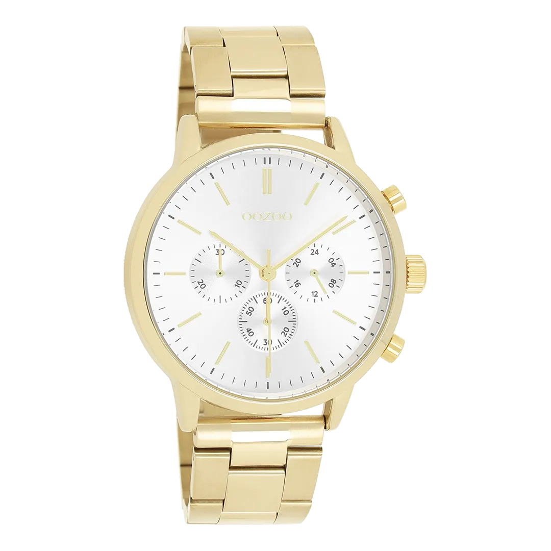 Gold coloured OOZOO watch with gold coloured stainless steel bracelet - C11407