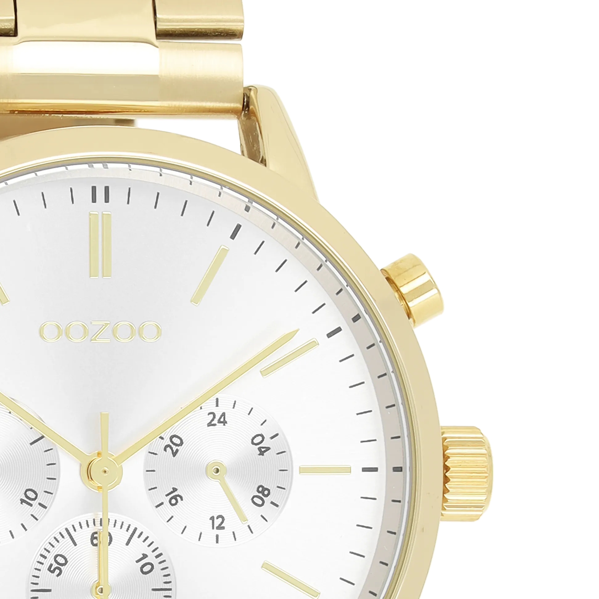 Gold coloured OOZOO watch with gold coloured stainless steel bracelet - C11407