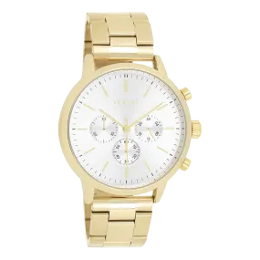 Gold coloured OOZOO watch with gold coloured stainless steel bracelet - C11407