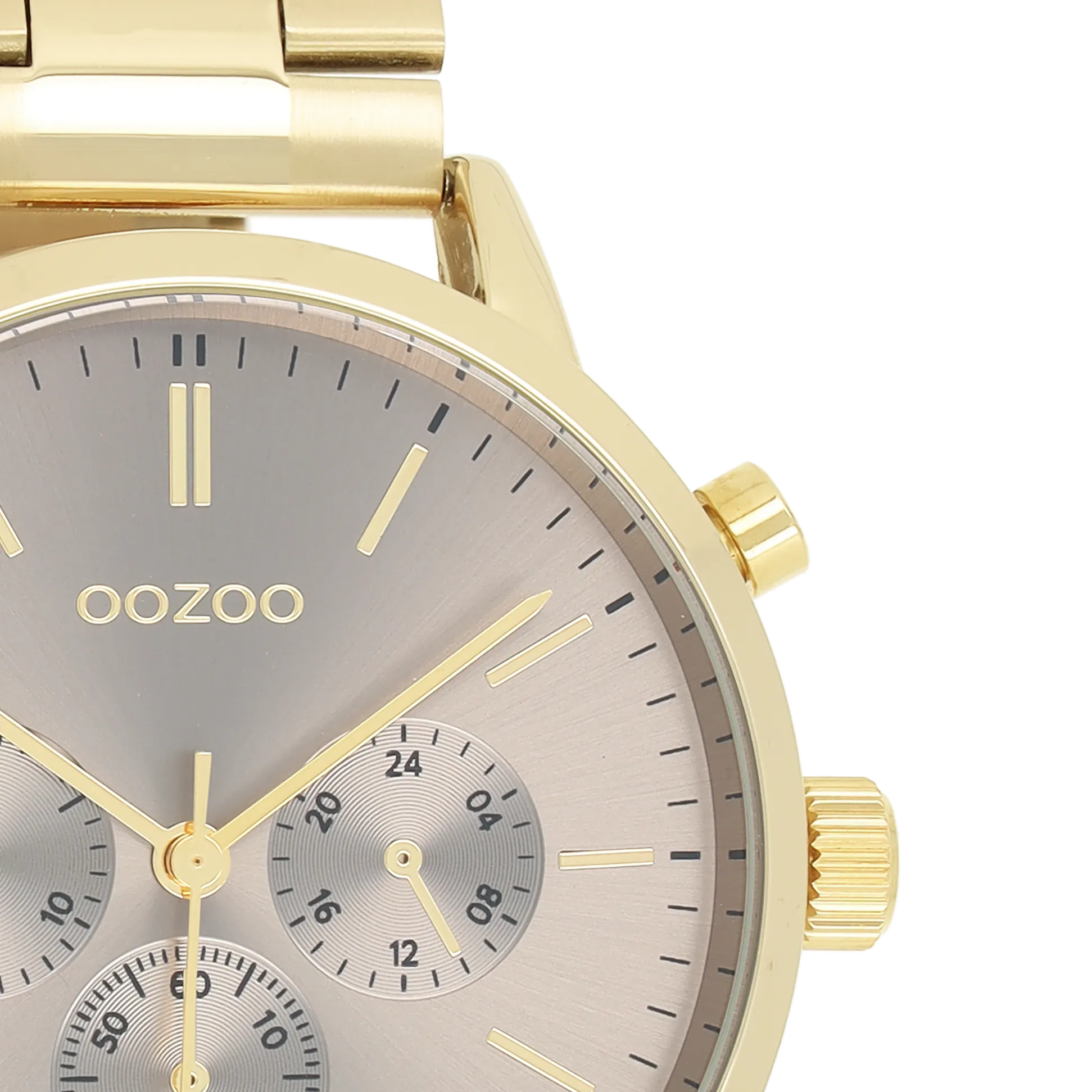 Gold coloured OOZOO watch with gold coloured stainless steel bracelet - C11408