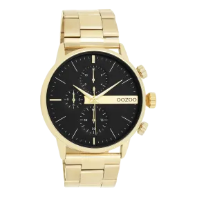 Gold coloured OOZOO watch with gold coloured stainless steel bracelet - C11411