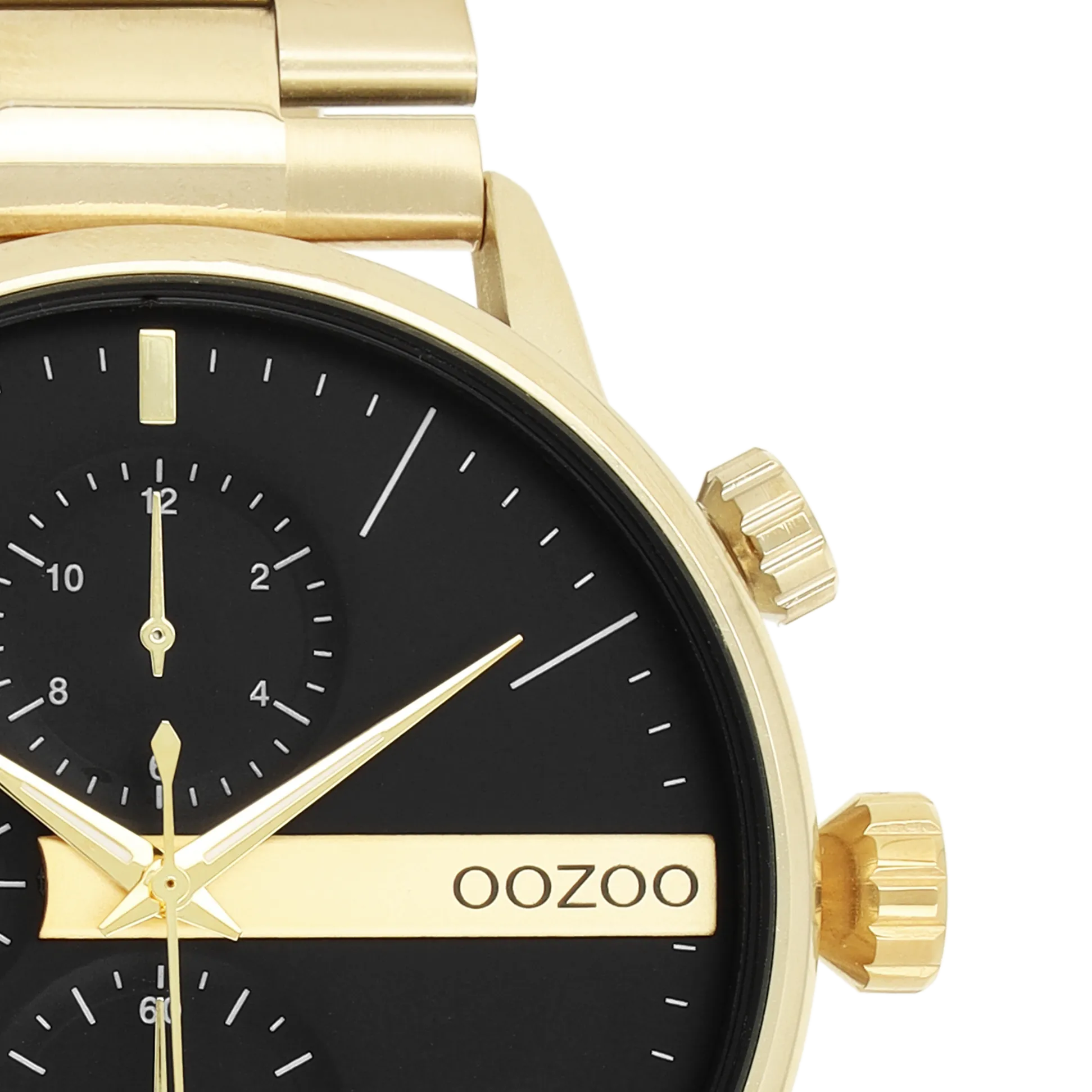 Gold coloured OOZOO watch with gold coloured stainless steel bracelet - C11411