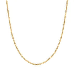 Gold Shiny Curb Necklace