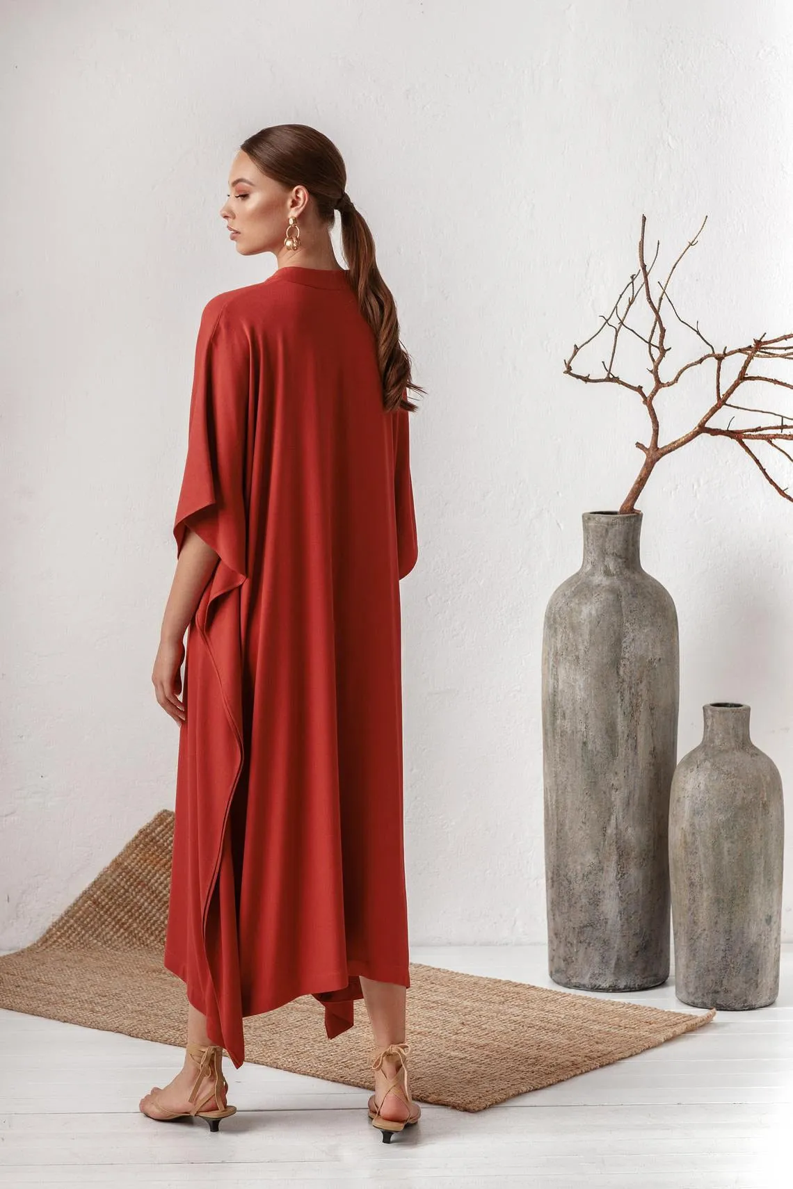 Gracie Silky Kaftan Tunic Dress - 3 Colors