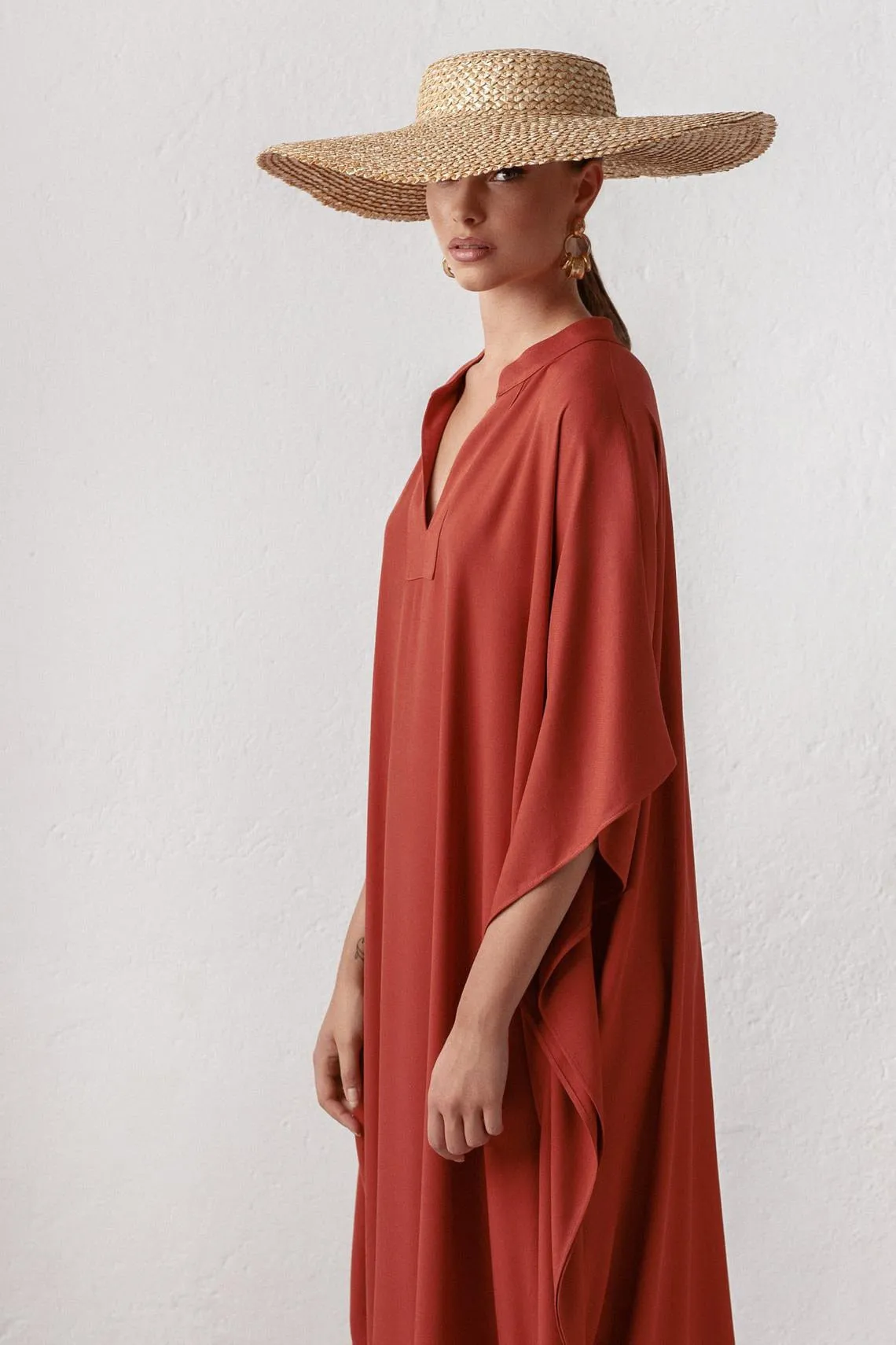 Gracie Silky Kaftan Tunic Dress - 3 Colors