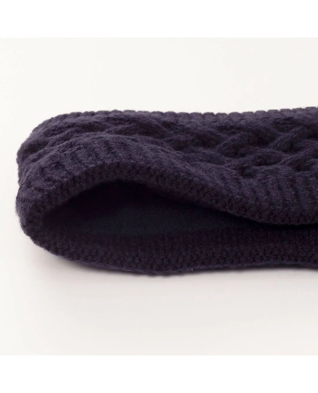 GREEN LAMB Kensington Fleece Lined Headband Navy