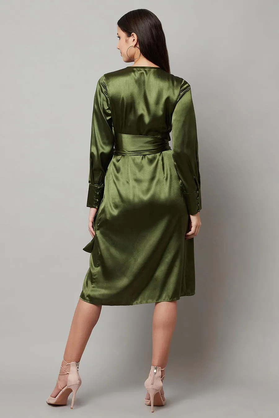 Green Wrap Dress