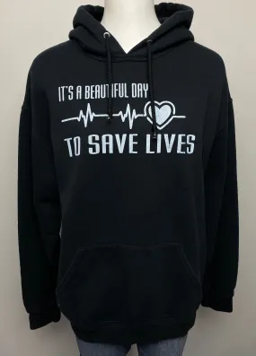 Grey's Graphic Hoodie- (L)