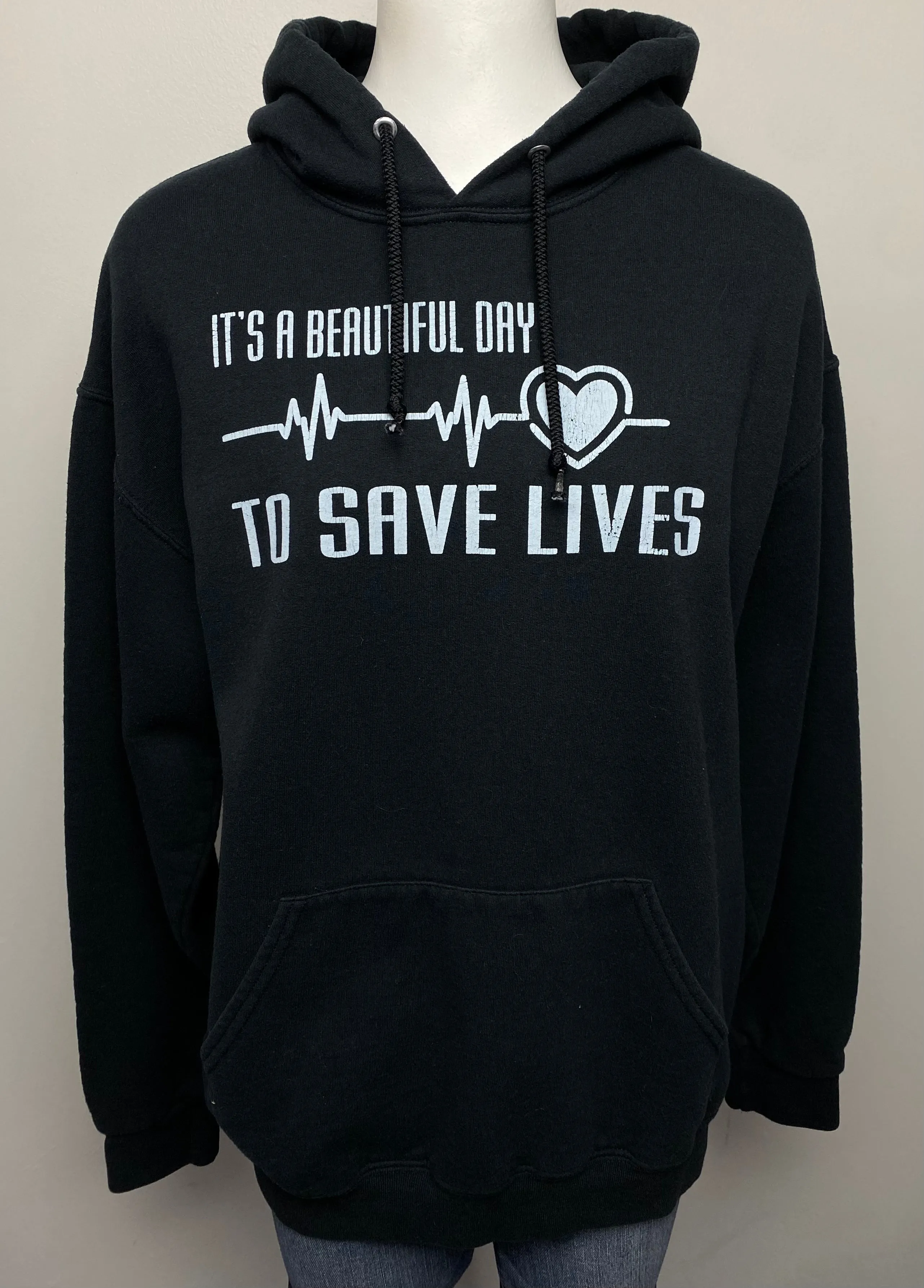 Grey's Graphic Hoodie- (L)