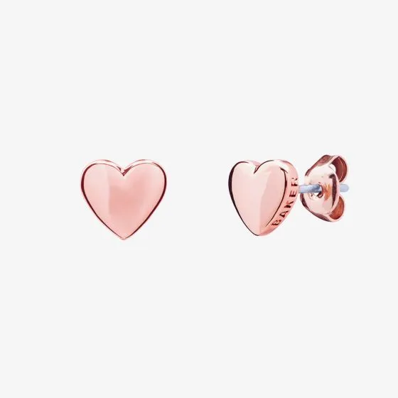 Harly Tiny Heart Stud Earring Rose Gold