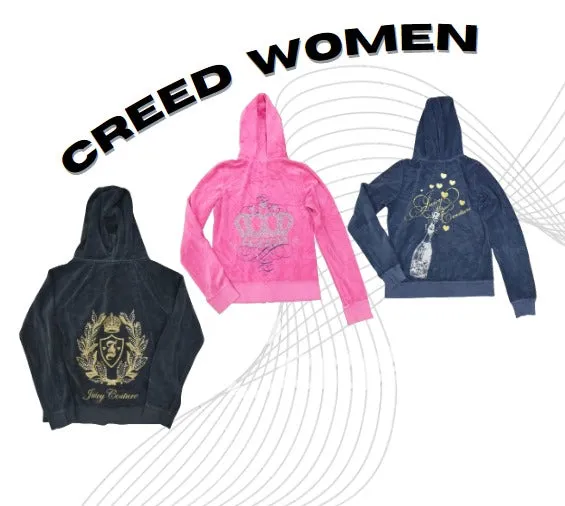 HE117 Y2K Juicy Couture Hoodies Mix - 15 Pcs wmns24