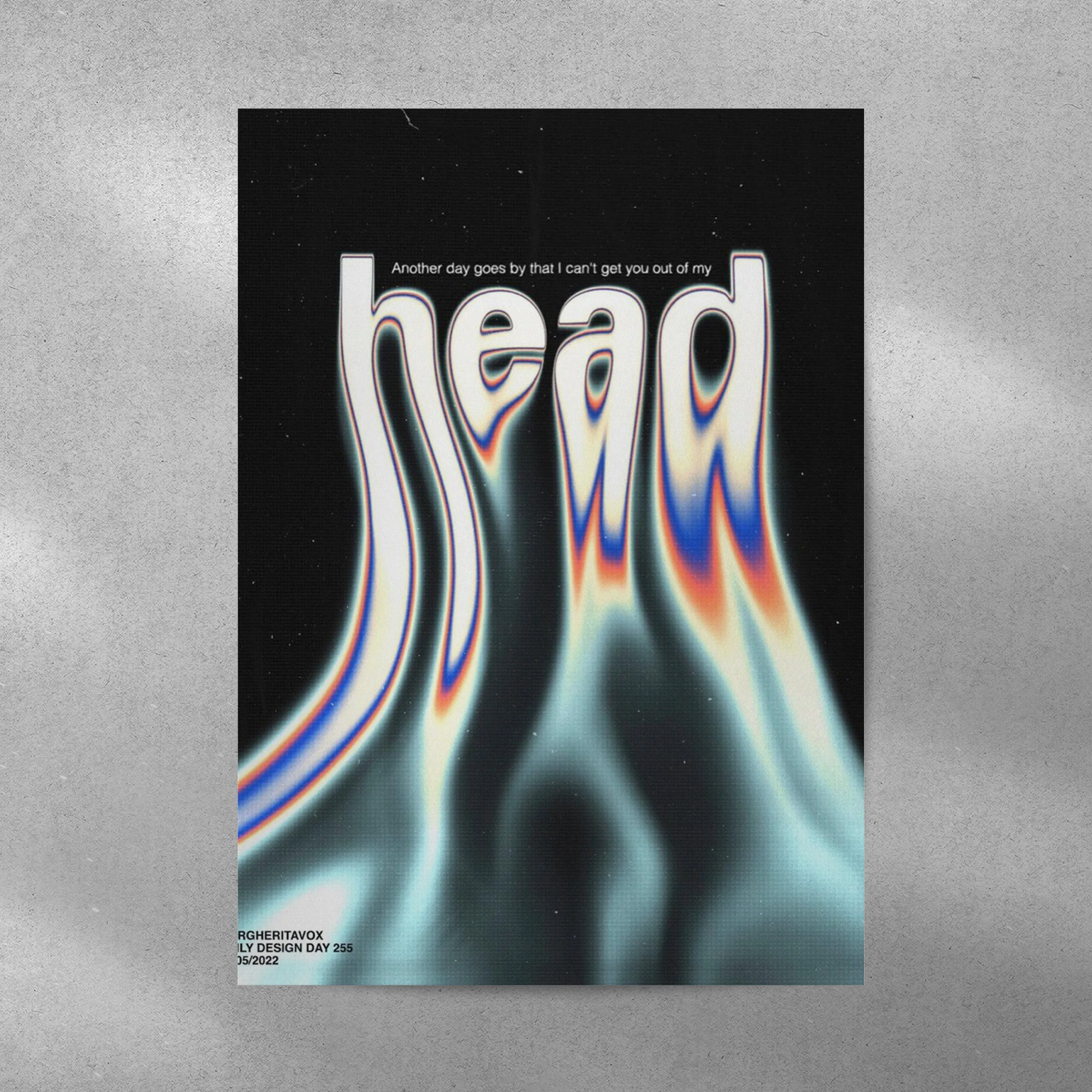 Head Y2K Aesthetic Metal Poster