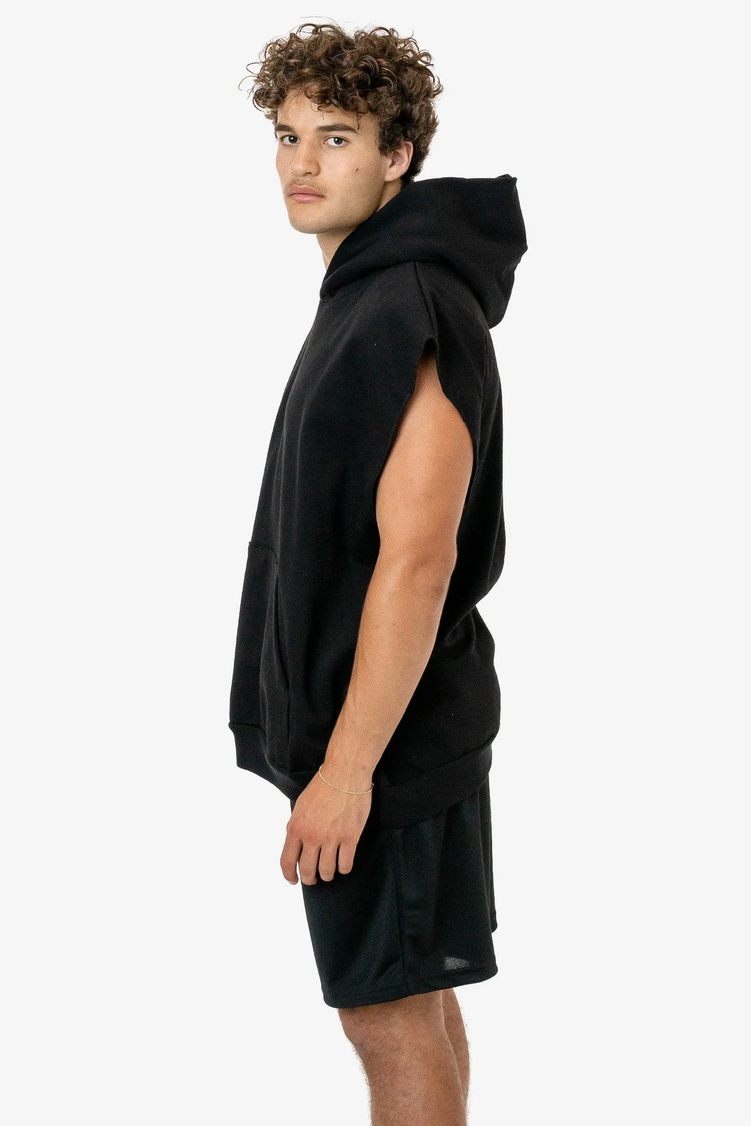 HF08 - Heavy Fleece Sleeveless Hoodie (Piece Dye)