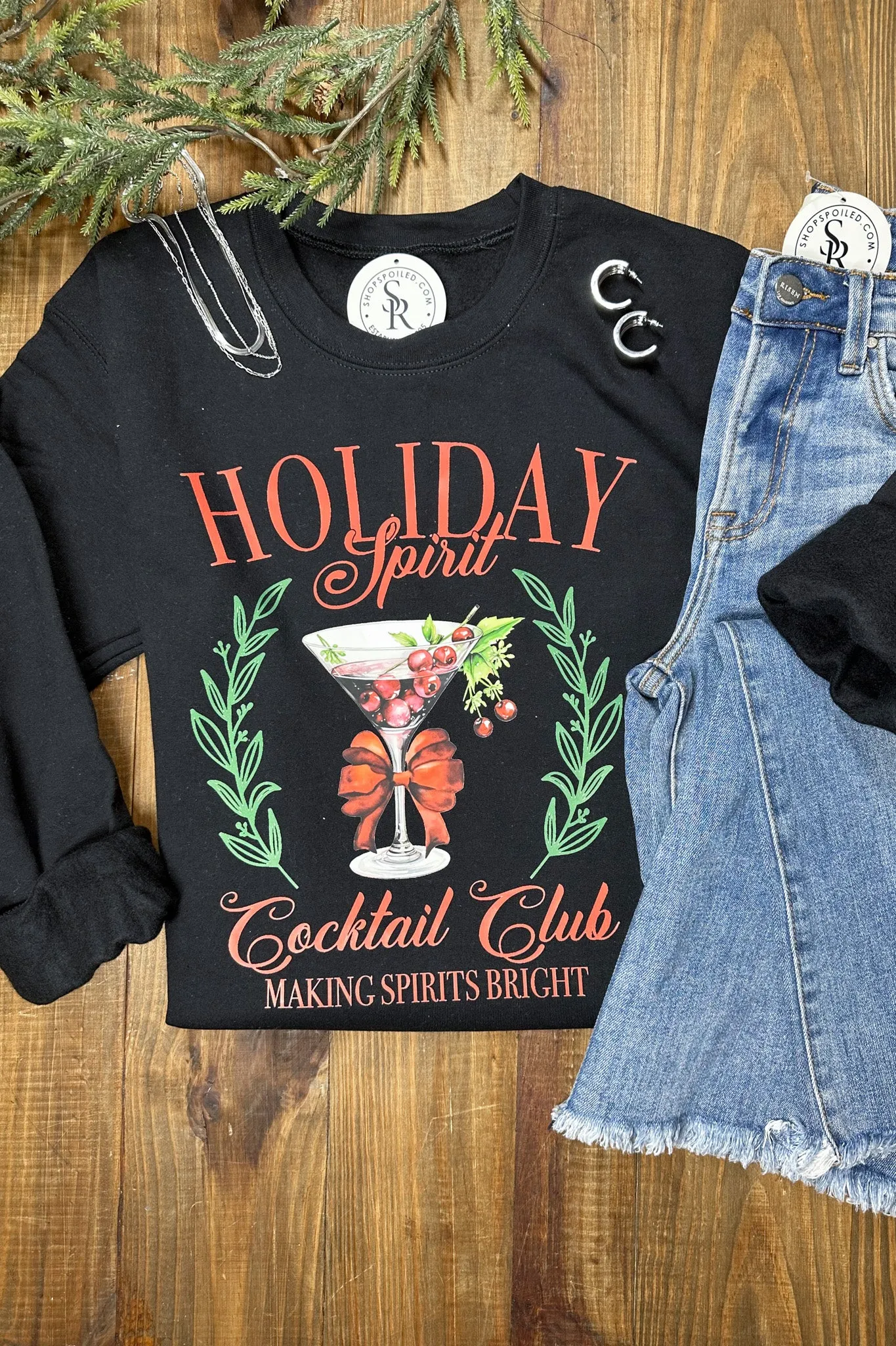 Holiday Spirit Drinking Sweatshirt