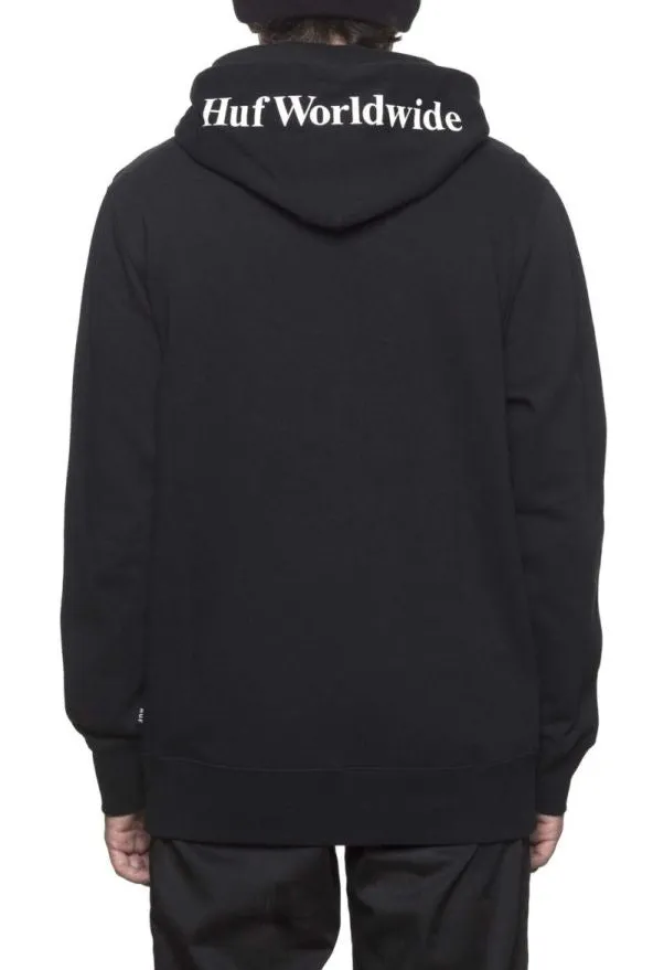 HUF Essentials Box Logo Pullover Hoodie, Black