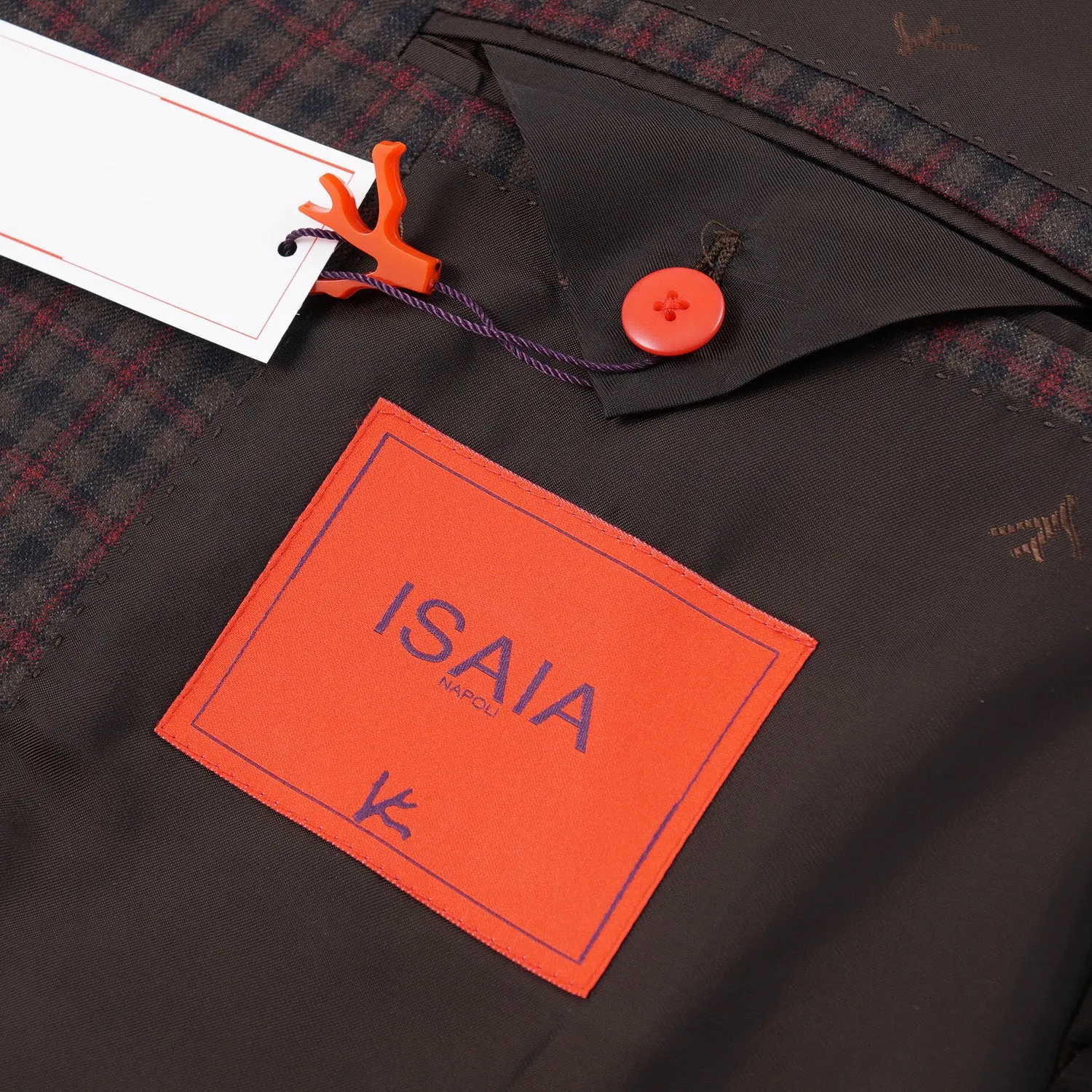 Isaia Super 140s Check Wool Sport Coat