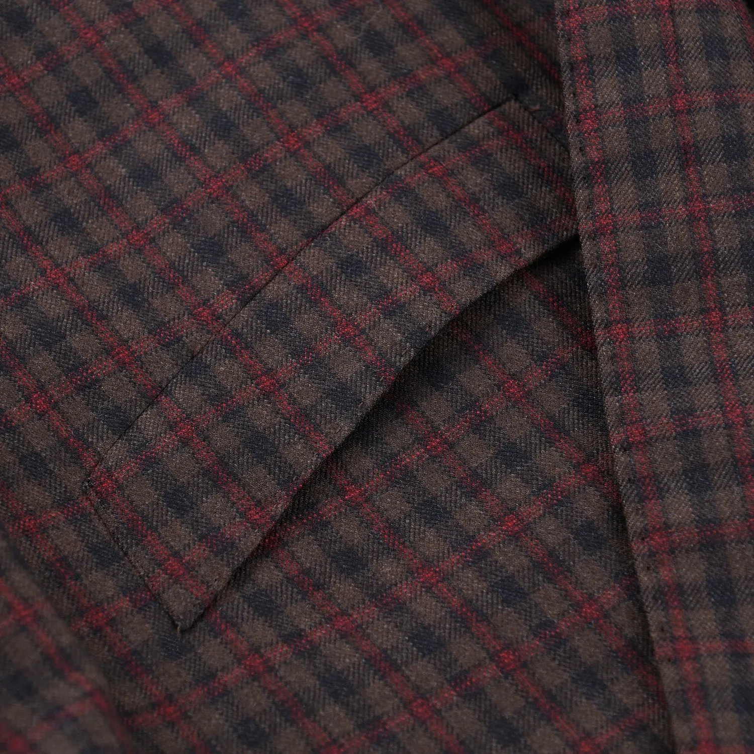 Isaia Super 140s Check Wool Sport Coat