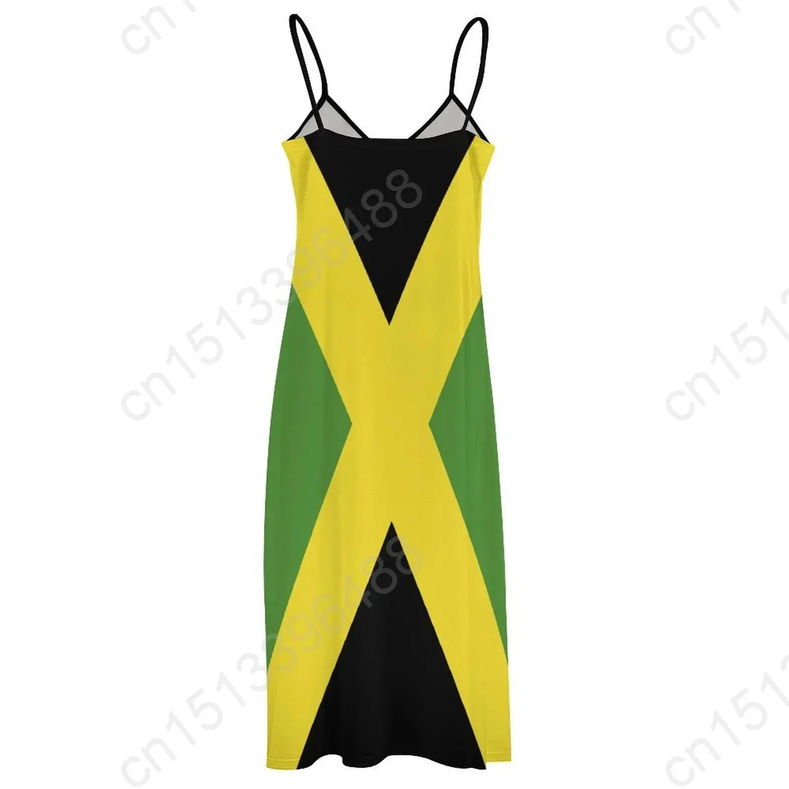 Jamaica Flag Print Swing Dress