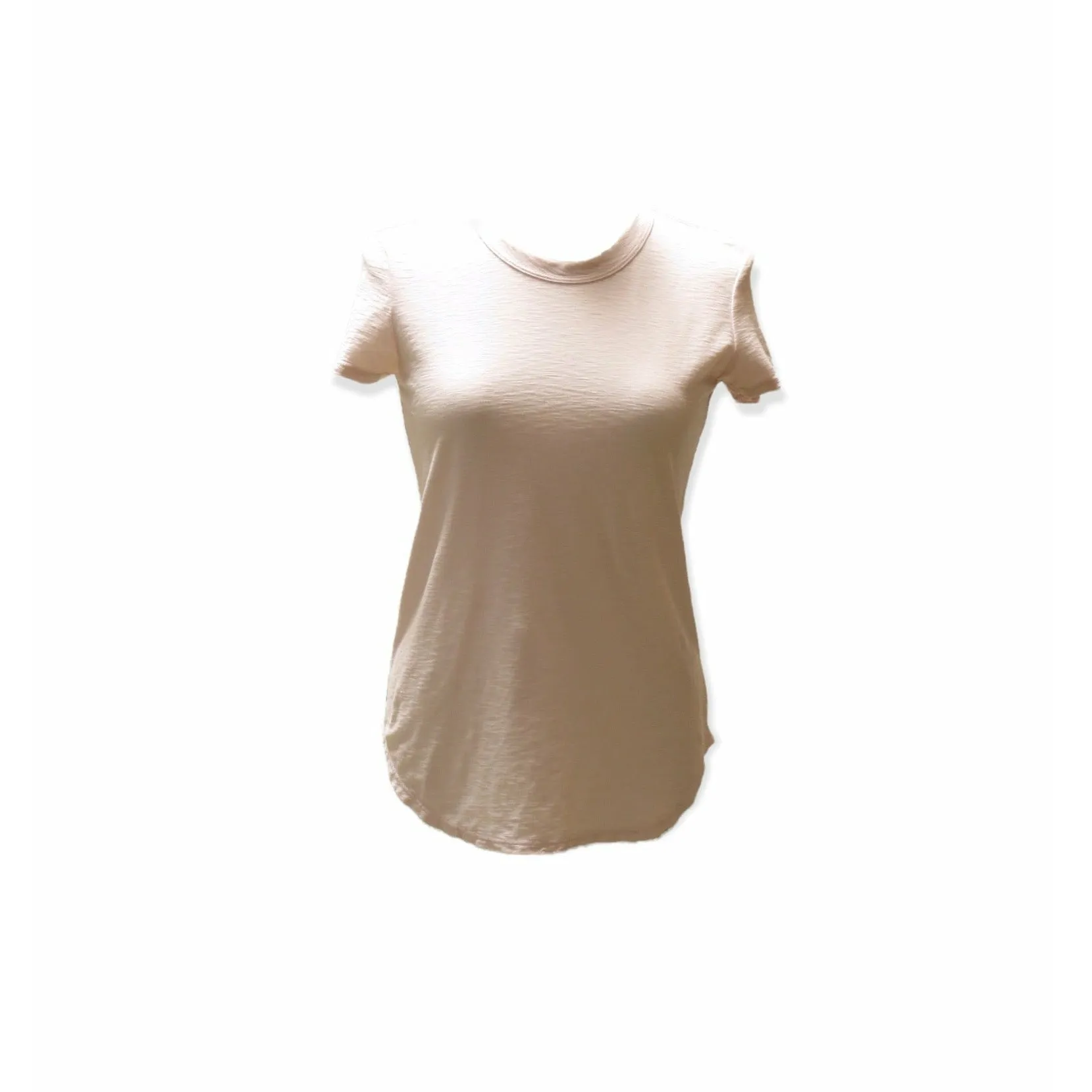 James Perse Sheer Slub Crew Neck Tee