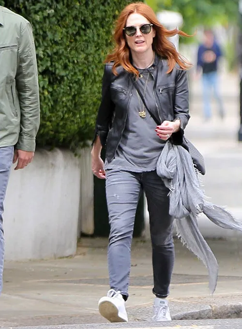 Julianne Moore Leather Jacket