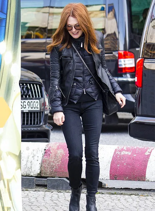 Julianne Moore Leather Jacket