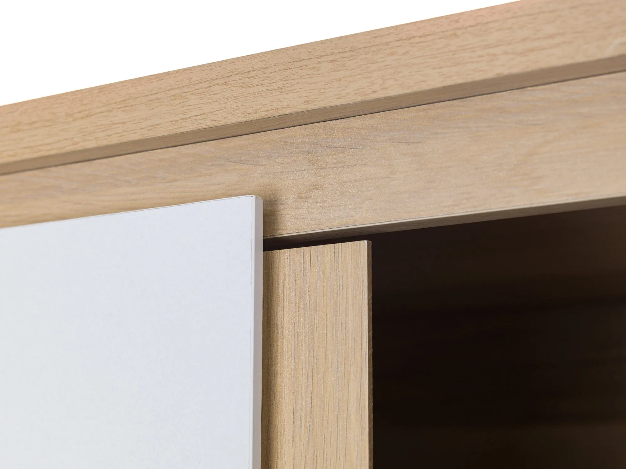 Jupiter 2 Door Wardrobe - White/Oak