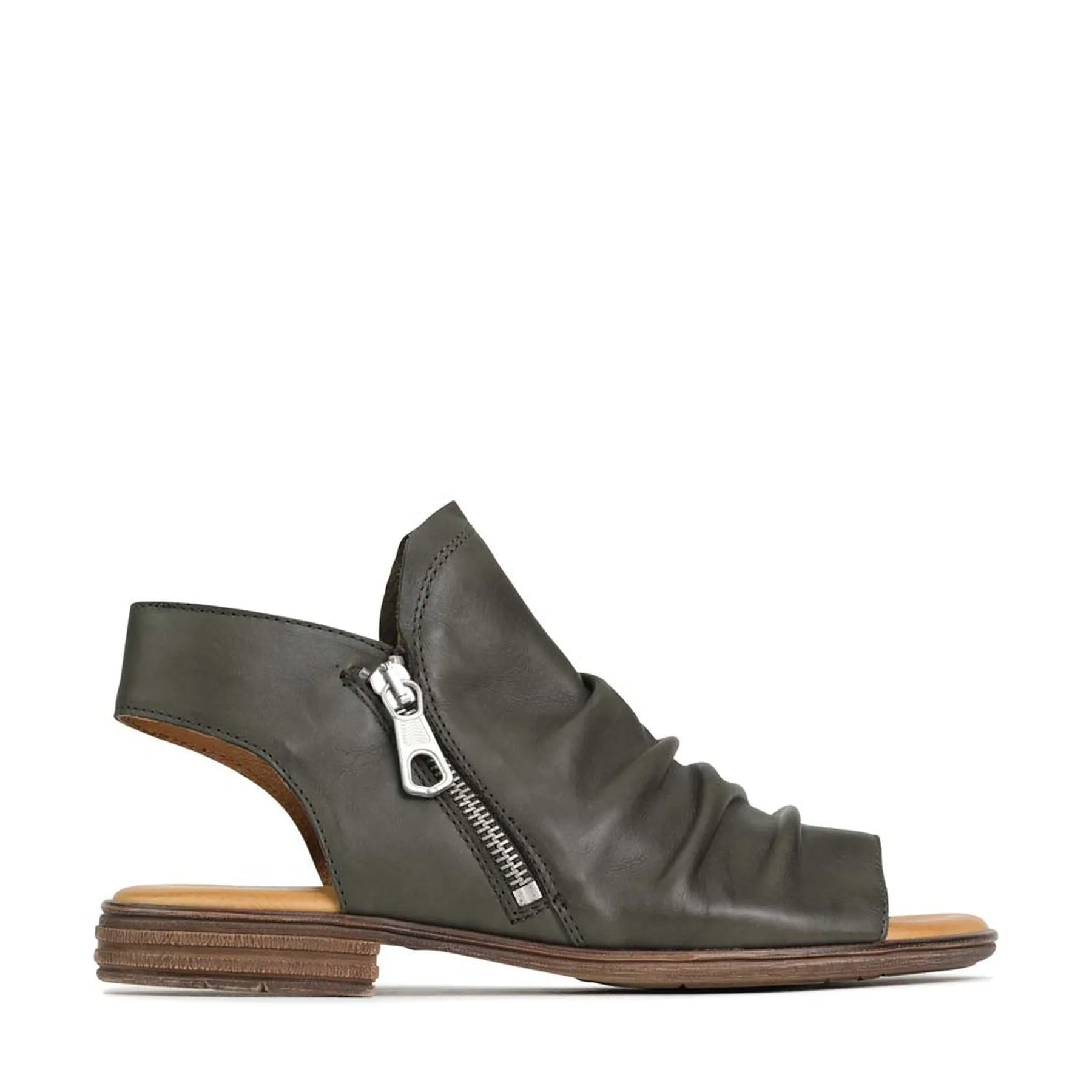 KAMI ANKLE ZIP SANDALS LEATHER