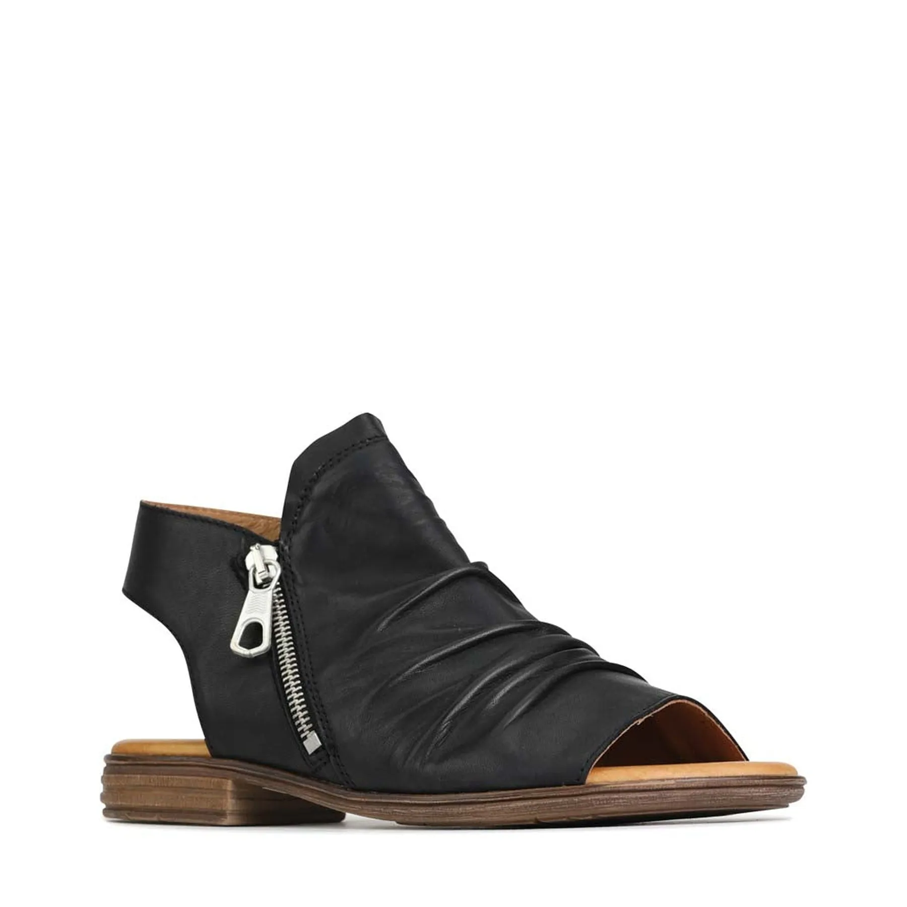 KAMI ANKLE ZIP SANDALS LEATHER