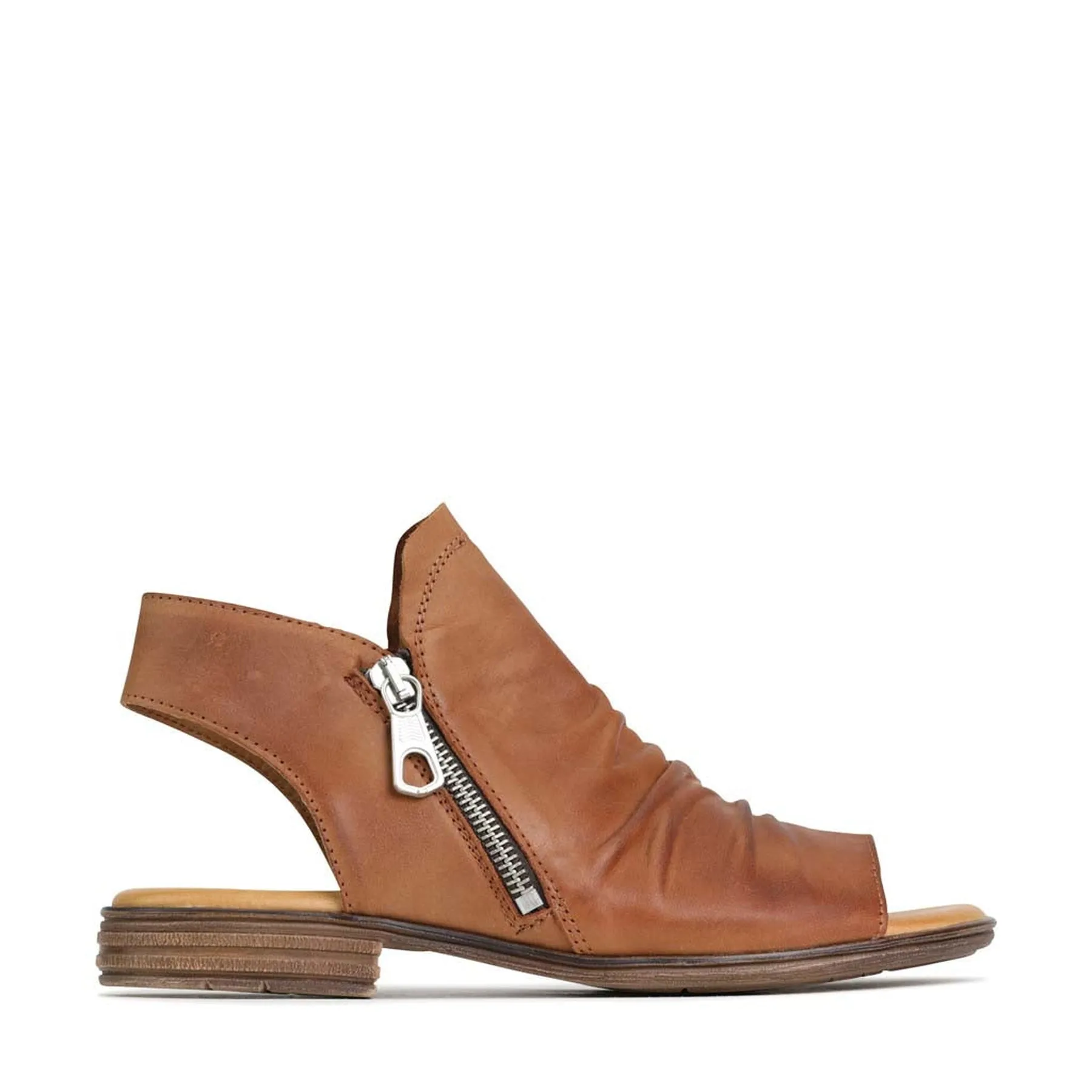 KAMI ANKLE ZIP SANDALS LEATHER