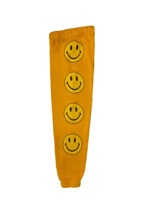 KID'S SMILEY 2 SWEATPANTS - GOLD