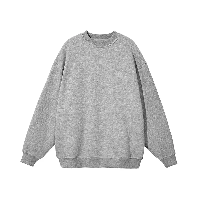 Korean Fashion Y2K Solid Basic Loose Comfortable Hoodie