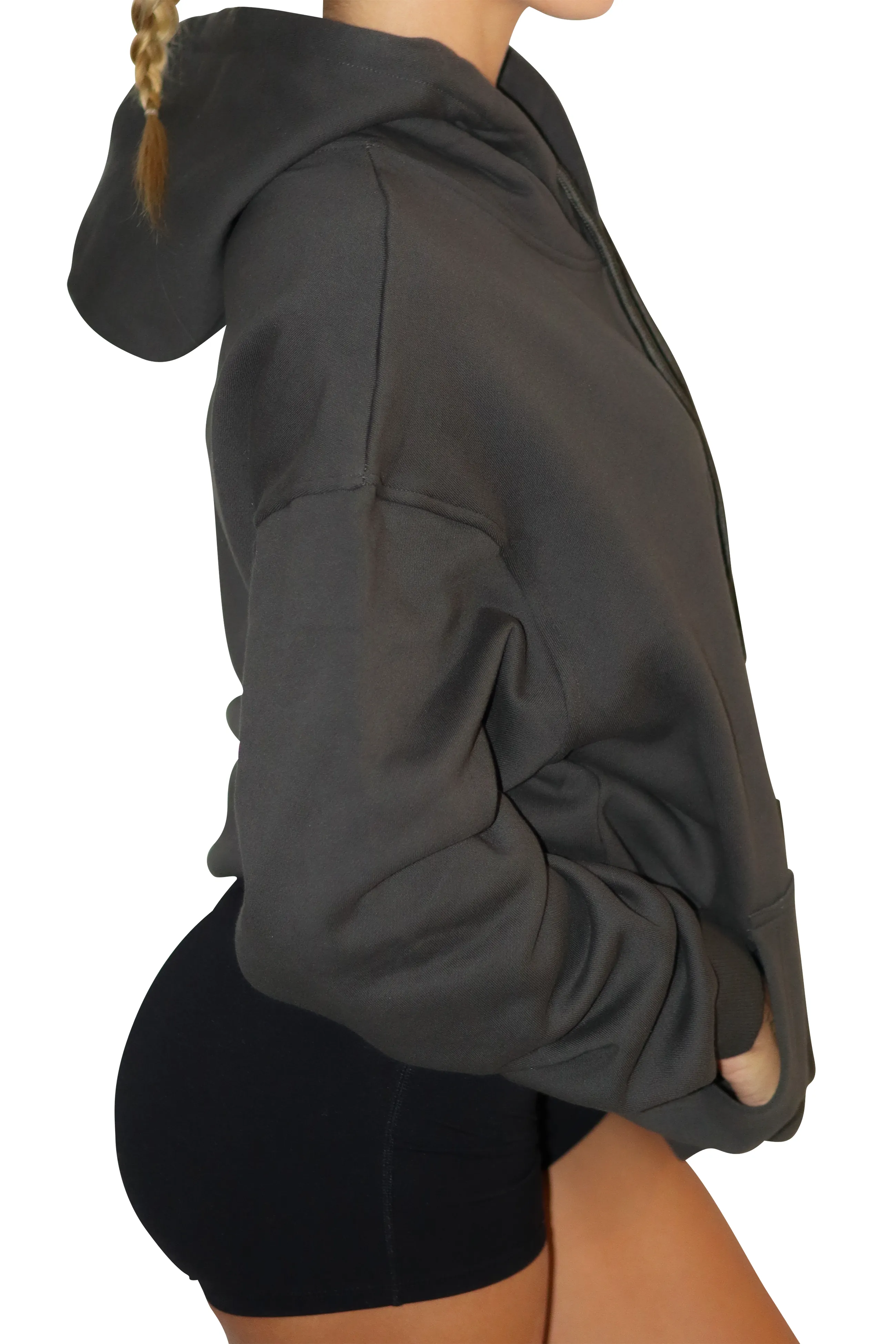 KTP OVERSIZED HOODIE - CHARCOAL