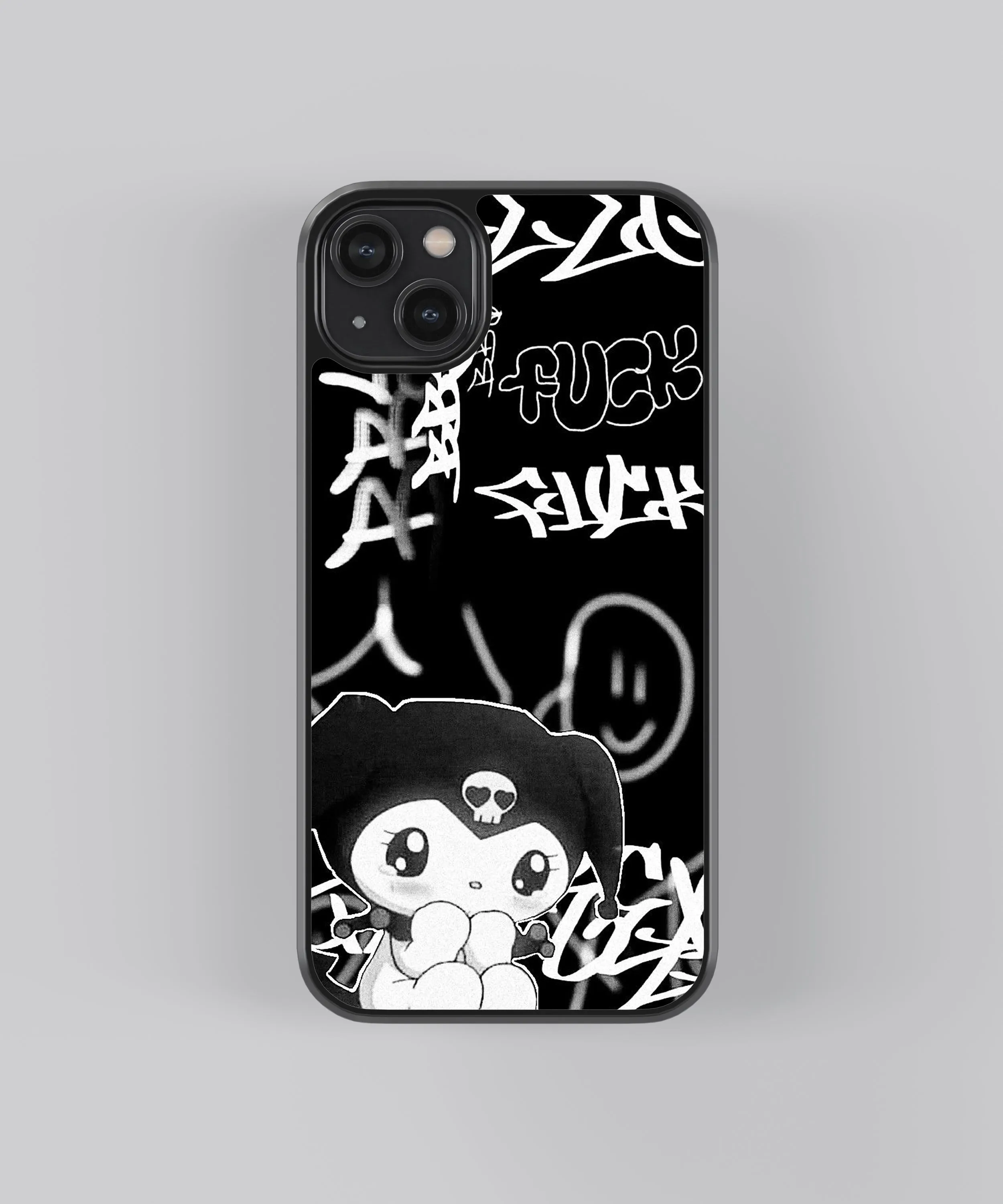 Kuromi Y2K Glass Phone Case Cover