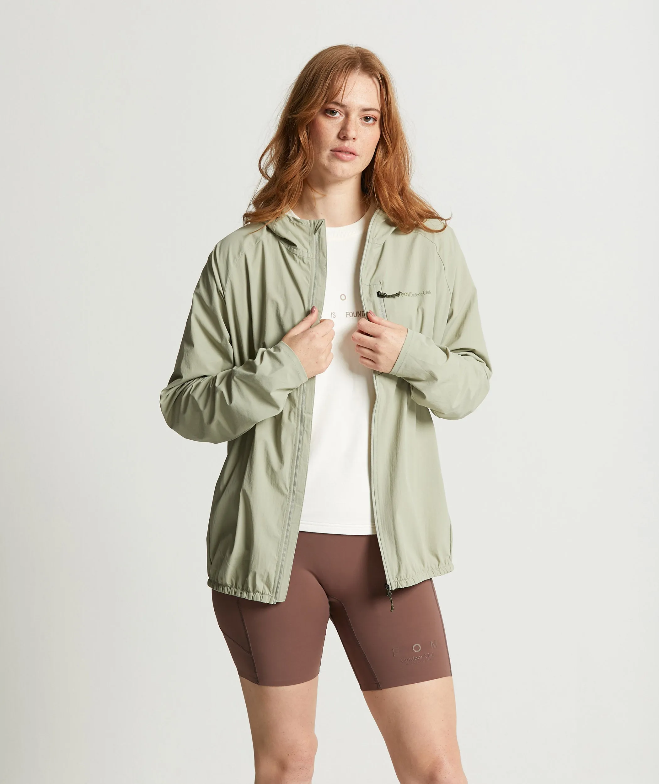 Ladies Outdoor Windbreaker - Matcha Green